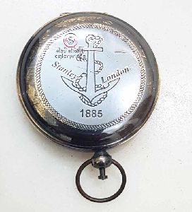 Antique Push Button Compass