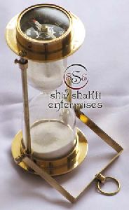 brass nautical sand timer