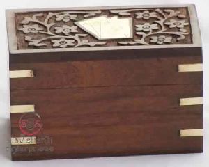 Engraved Wooden Box For Card