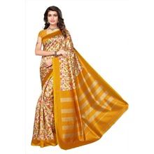 Mysore silk Yellow Saree