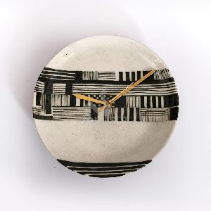 Black Plate Wall Clock