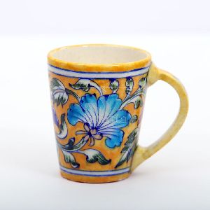 BLUE POTTERY MUG