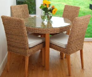 Modern Cane Dining Table