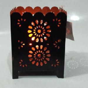 Home Decoration Black Iron Candle Lantern Candle holder