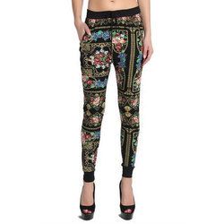 ladies printed jeans