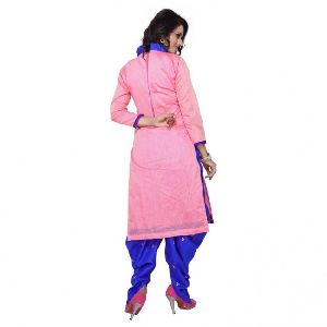 Embroidered Patiala Suit Material