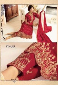 Embroidered Slub Cotton Salwar Kameez