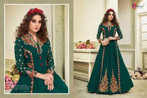 Georgette fabric Embroidery work Anarkali Suit