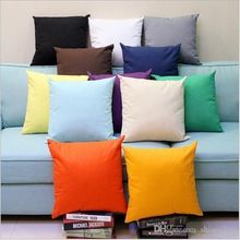 plain colored cushion cover