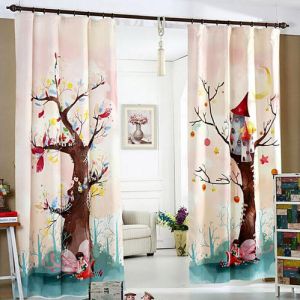 digital printed curtain