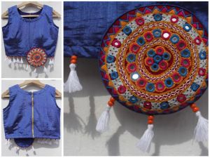 Deep Blue Choli