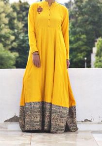 The Gorgeous Yellow Long Kurti