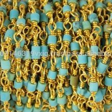 Turquoise Heishi Beads Gemstone Beaded Chain