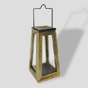 Wood & Zinc Metal Outdoor Lantern