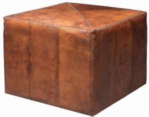 Leather Ottoman