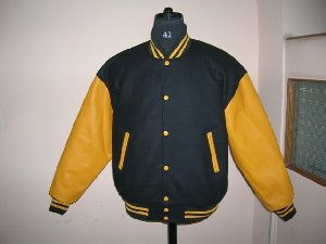 Dartmouth green Bright Gold Mens Baseball Jacket