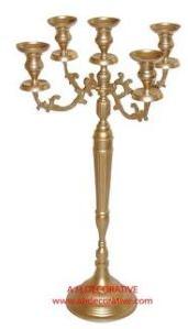 Gold Candelabra 5 Candle