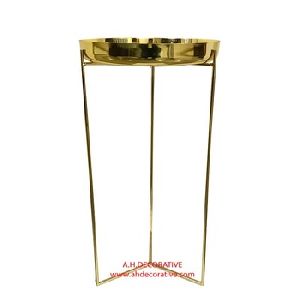 Tall Gold Tray Stand