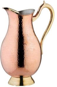 Steel Copper Surahi Shaped Jug