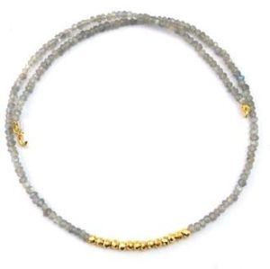 Gold Coated Pyrite Beads Necklaces