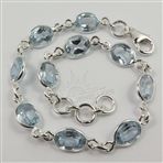 TOPAZ Oval Gemstones Bracelet Top Friendship Gift