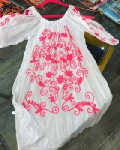 Kids Beachwear Rayon Embroidered