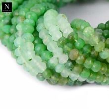 Faceted natural chrysoprase 3-4mm size round shape