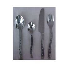 Silver Handle With Loop Stainless Steel Cutlery Set