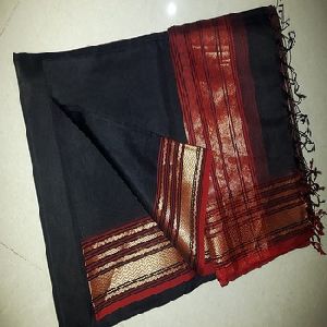 Silk Cotton Zari Border Saree