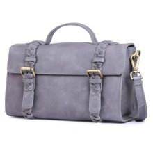 grey naked leather ladies hand bag