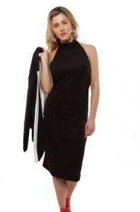 Ladies Black Sleeveless One Piece Dress