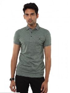 Mens Green Polo T-Shirt