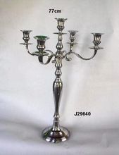 Aluminium candelabra in Mirror polish