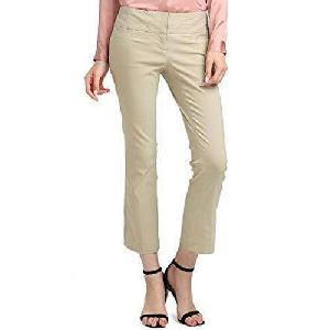 Ladies Plain Cotton Trouser