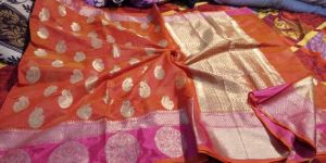 Kora banarsi saree