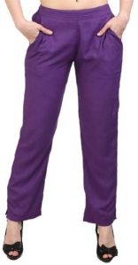 Ladies Plain Cigarette Trouser Pant