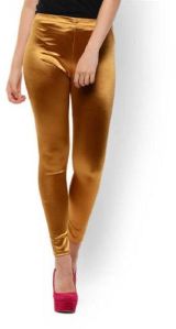 Plain Color Satin Legging