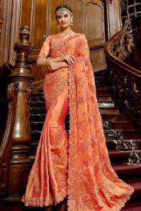 Pure Silk Party Wear Designer Saree