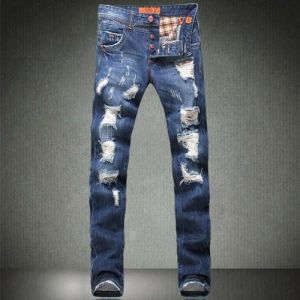 Mens Damage Jeans