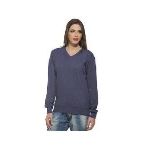 Ladies V Neck Sweatshirt