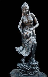 Black Stone Mohini Statue