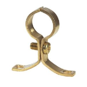 Brass pipe clip