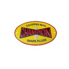 CHAMPION PLUGS CAST IRON WALL PLAQUE