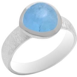 Natural Gemstone 925 Sterling Silver Aquamarine Ring