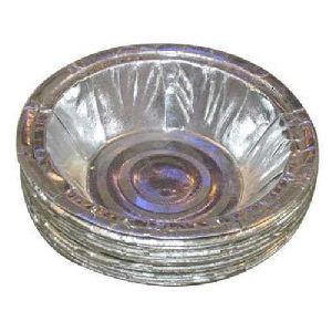 silver laminated bowl