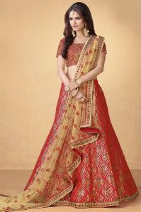 silk lehenga