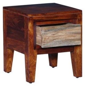 Honey Oak Natural Wood Bedside Table