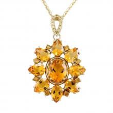 Citrine cluster Pendant