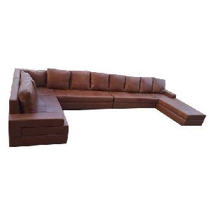 Plain Stylish Leather Sofa