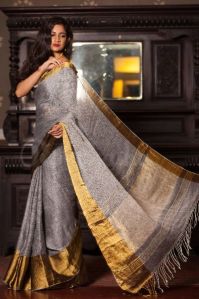 Designer Linen Saree